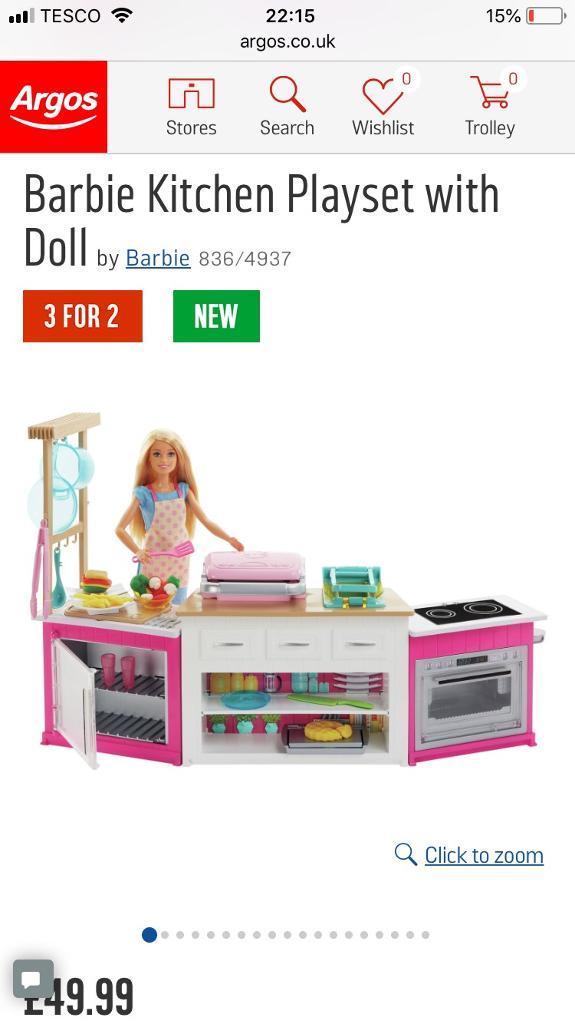 barbie ultimate kitchen tesco